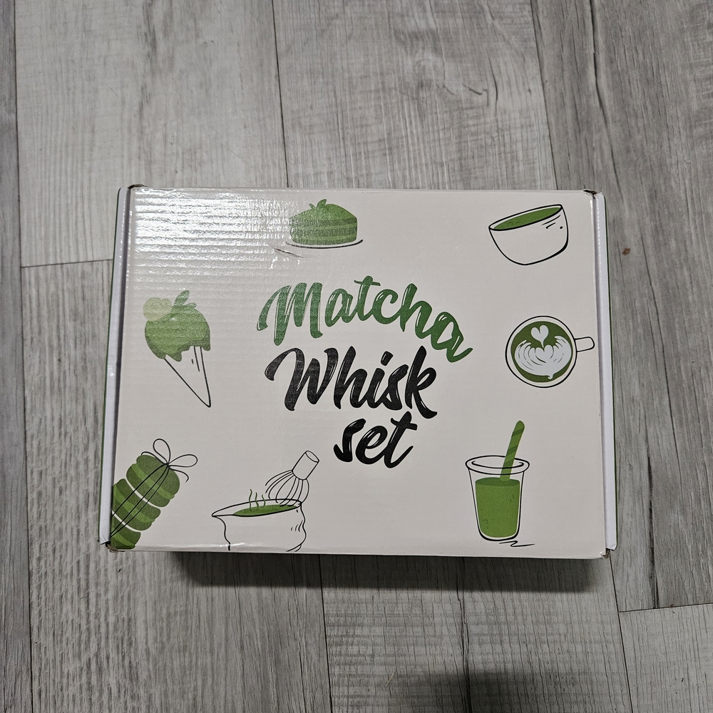 5pcs Gift Box Japanese Matcha Whisk Set, Cute Pattern Matcha Kit Includes Matcha